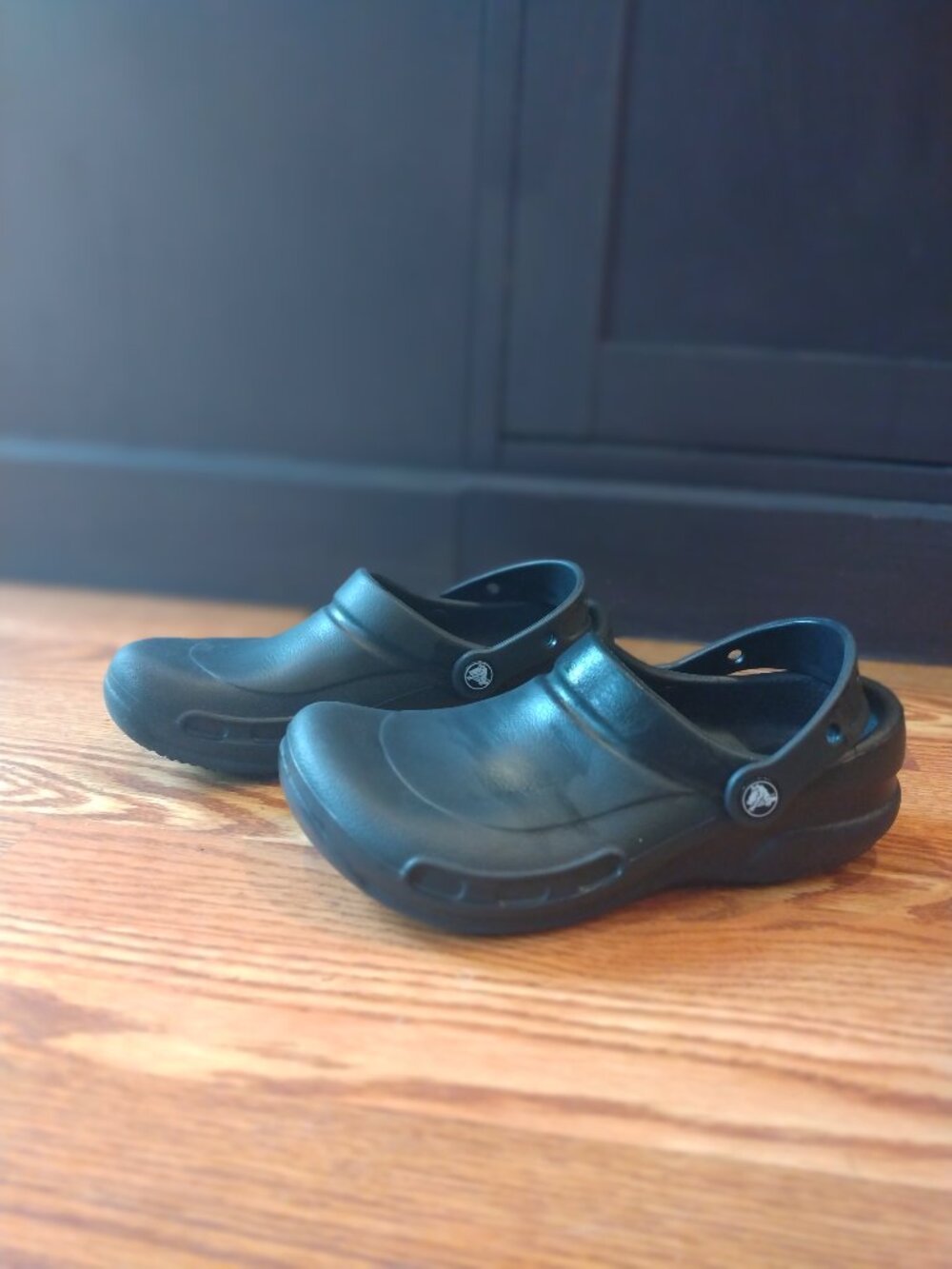 Black Croc clogs